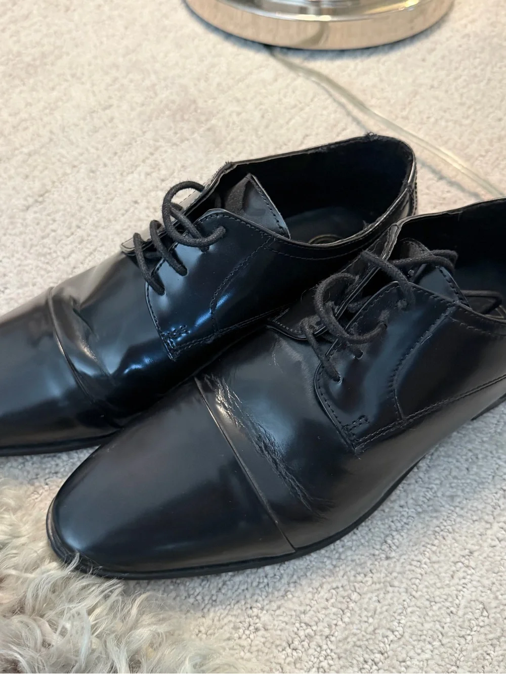 Kurt Gieger Black Men's Dress Oxfords sz 40 Mens US 7.5
